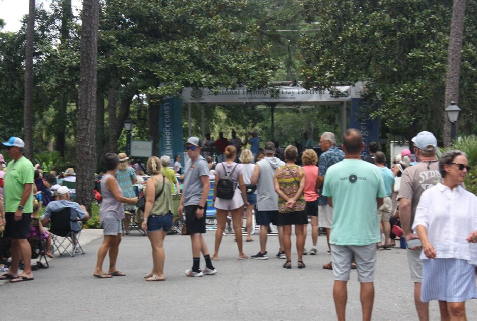 crowd in front of stage reduced-Hammock-Coast-South-Carolina