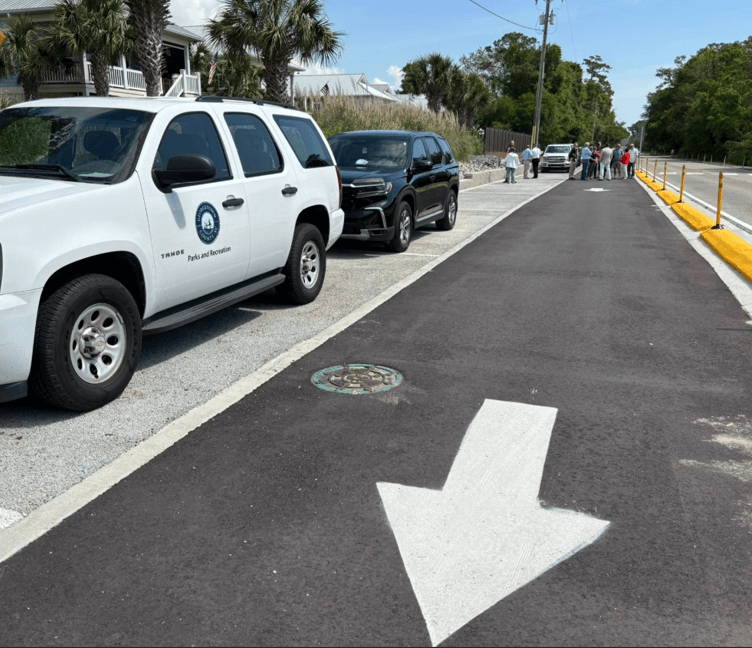 BIke path parking area reduced-Hammock-Coast-South-Carolina