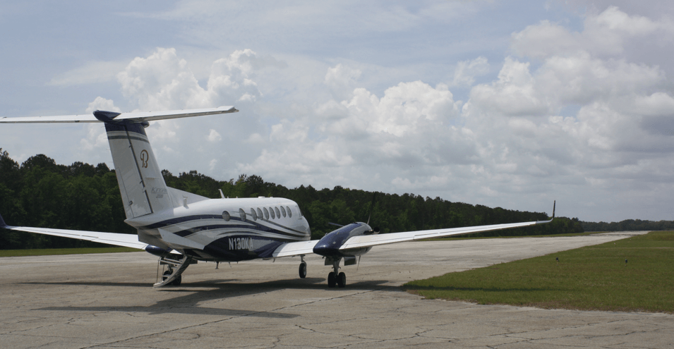 Plane on runway-Hammock-Coast-South-Carolina