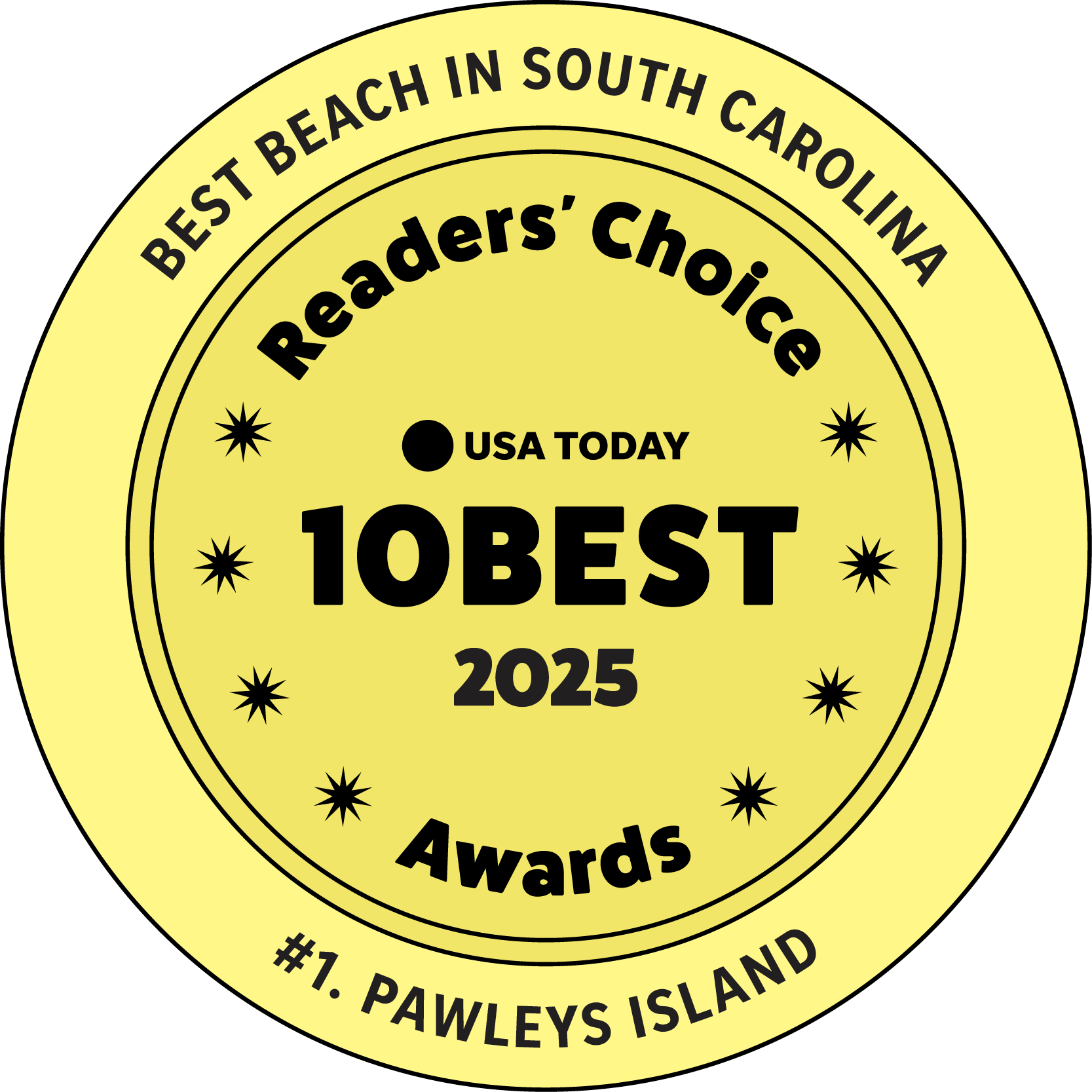 USAT25 10Best LicensedBadge PawleysIs-Hammock-Coast-South-Carolina