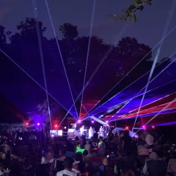 Lasers over band square-Hammock-Coast-South-Carolina