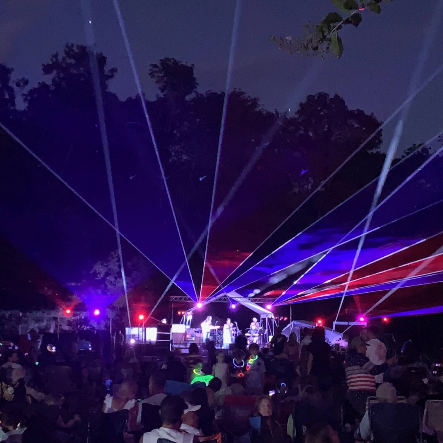 Lasers over band square-Hammock-Coast-South-Carolina