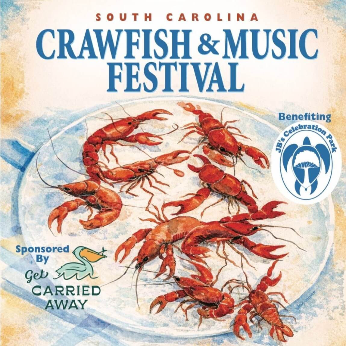 Crawfish Festival poster square-Hammock-Coast-South-Carolina