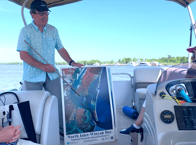 Paul with map reduced-Hammock-Coast-South-Carolina