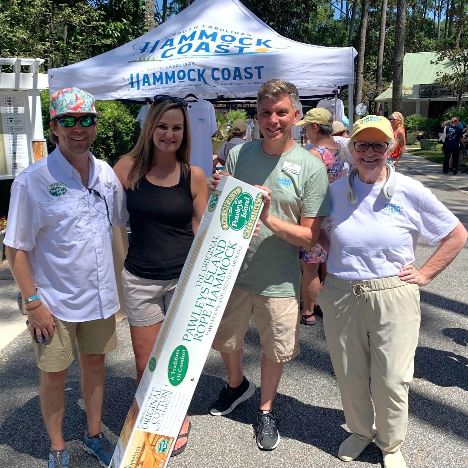 Beth and Mark with Hammock winners square-Hammock-Coast-South-Carolina