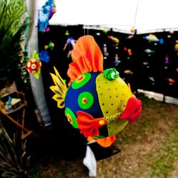 Atalaya Fest fish art square-Hammock-Coast-South-Carolina