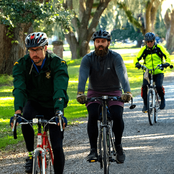 People on bikes square-Hammock-Coast-South-Carolina